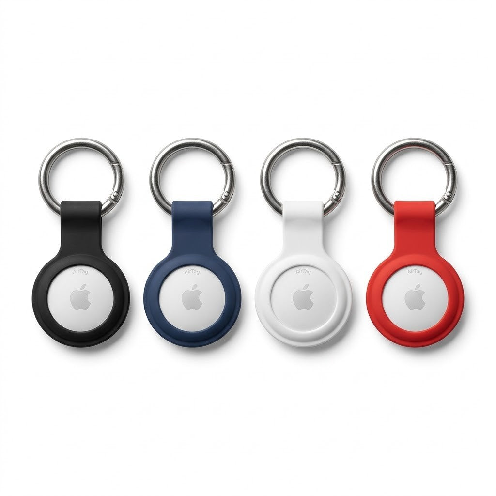 Travel Ready Kit: 10 Luggage Tags + Satin Sleep Mask + 4 Pack AirTag Keychain Holders
