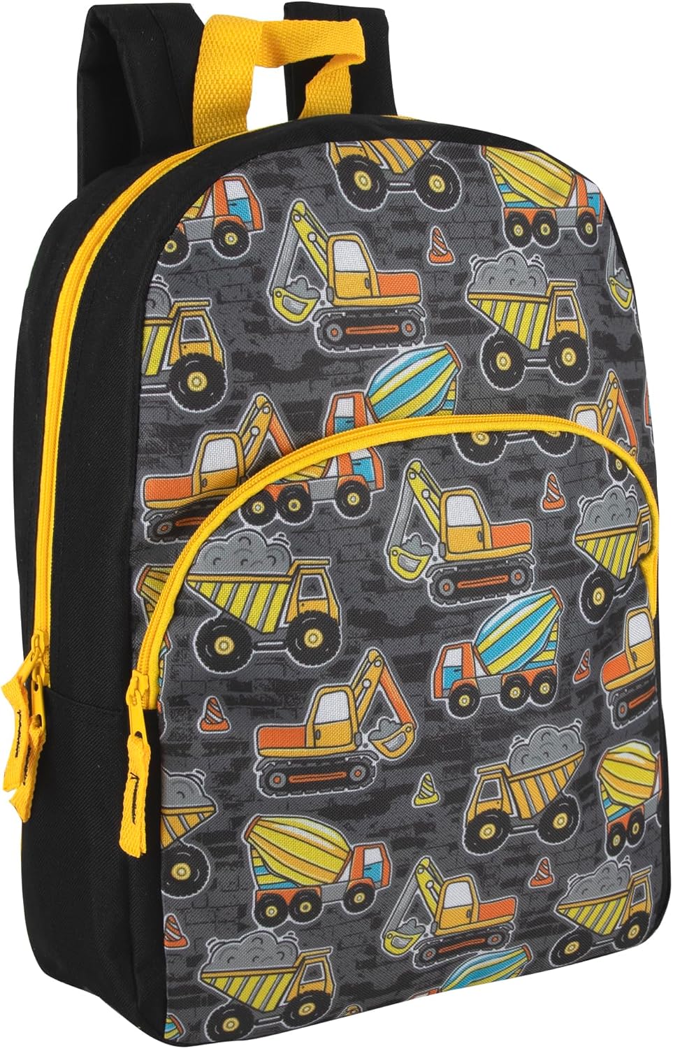 Kids 15 in Backpack, Tough Truck Print, Preschool to Elementary School