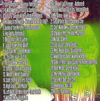 Positive Reggae Singers Vocal Mix CD! +1FREE CD DJ/Toasting Reggae!