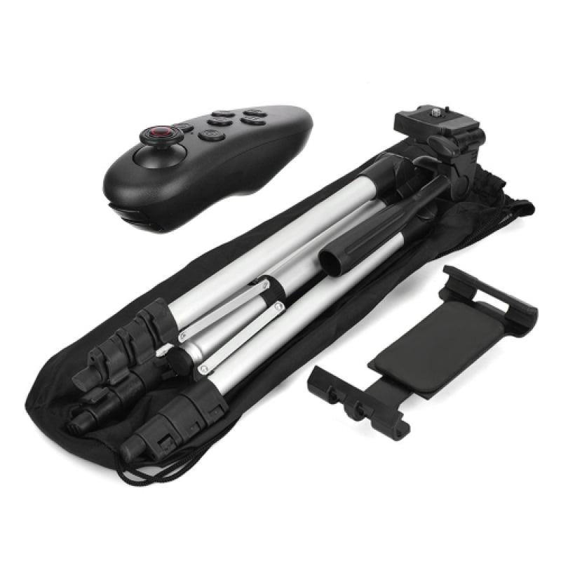 360°Rotation Retractable Selfie Tripod with Bluetooth Remote Control