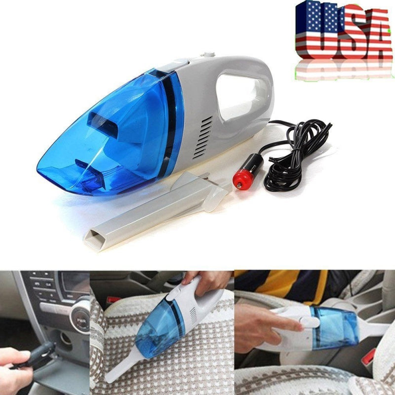 Car 12V Wet Dry Vacuum Cleaner Blue White