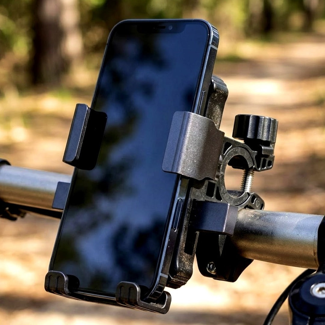 Bike Phone Holder, Handlebar Phone Mount for Bikes, Scooters and Motorcycles