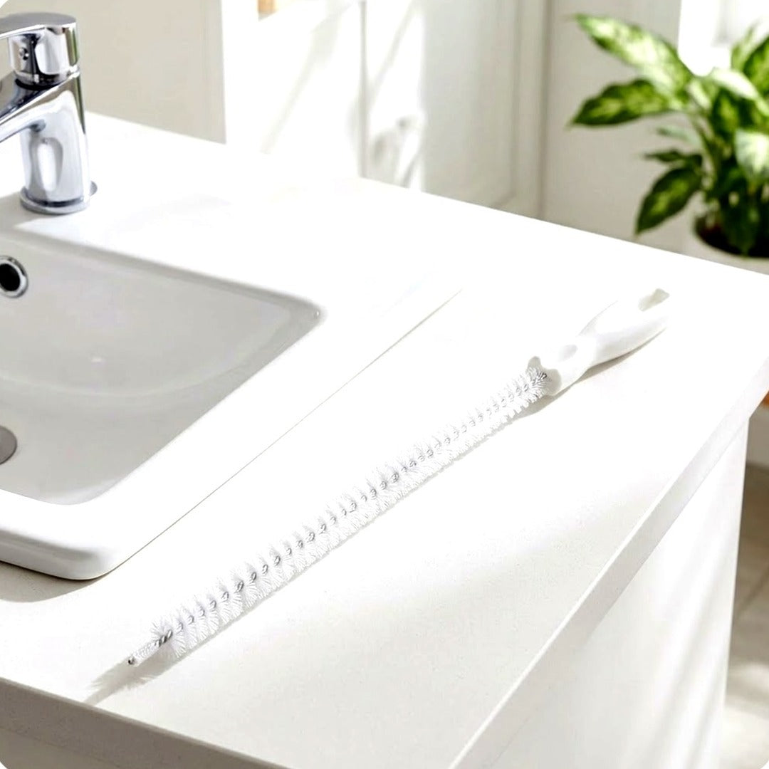 Flexible Drain Cleaning Brush, Long Sink Clog Remover for Hair & Pipe Buildup