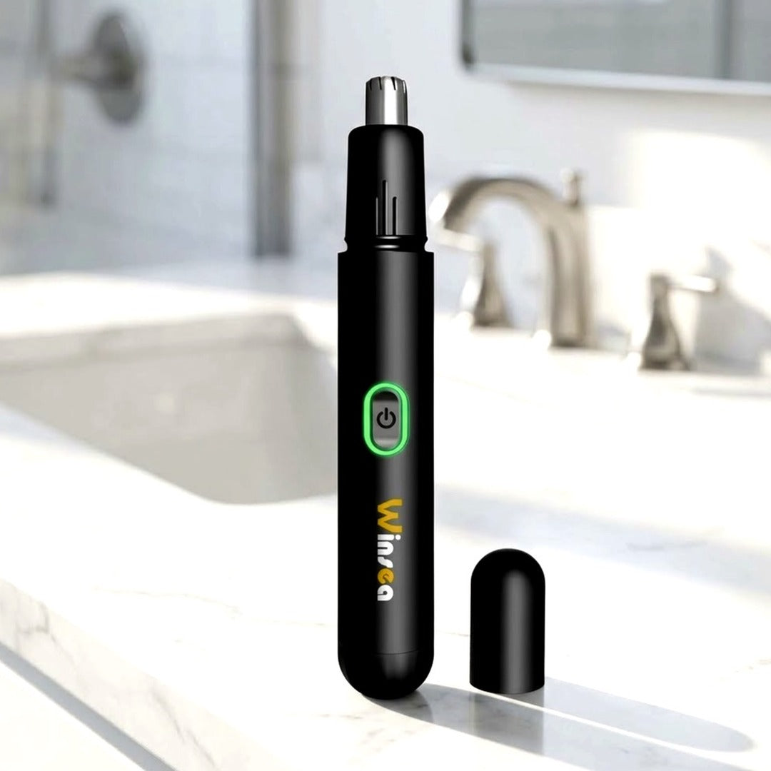 Winsea Rechargeable Nose & Ear Hair Trimmer, USB Waterproof Painless 360 Blade