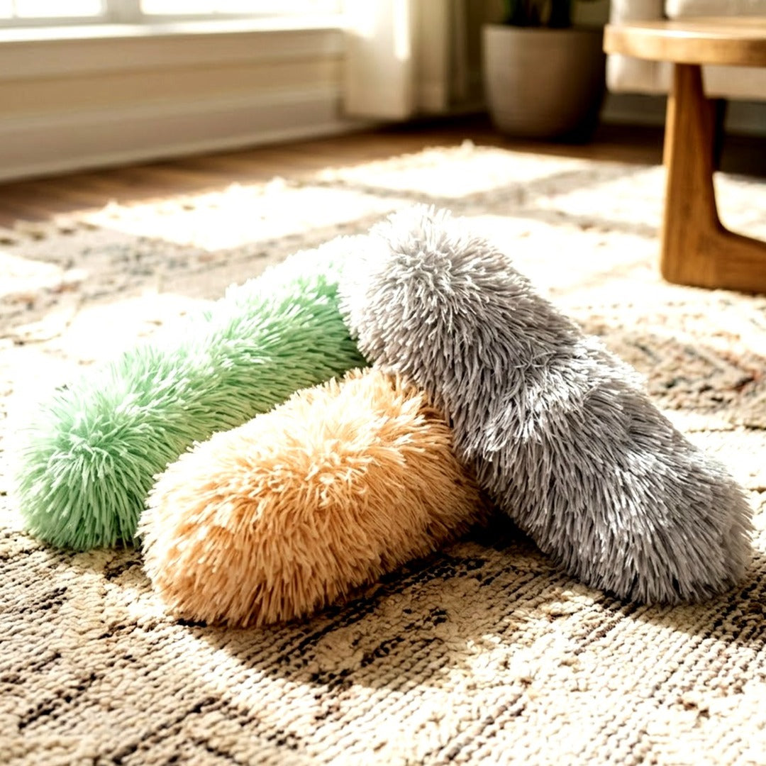 Potaroma Catnip Kicker Pillow Cat Toys, 3-Pack, Plush Indoor Cat Toys