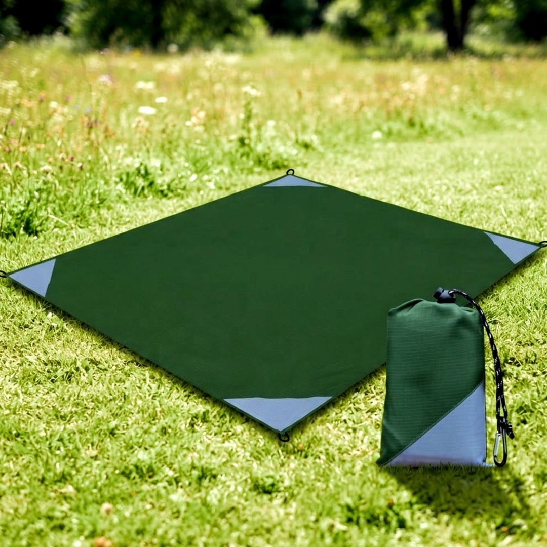 Compact Waterproof Pocket Picnic Blanket, 55 x 79 Inch Lightweight Camping Tarp