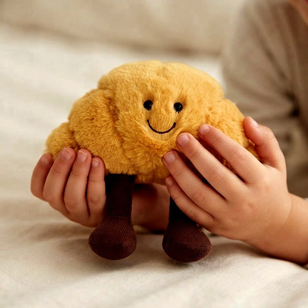 Croissant Plush Bread Pillow Toy, Soft Food Stuffed Animal Gift
