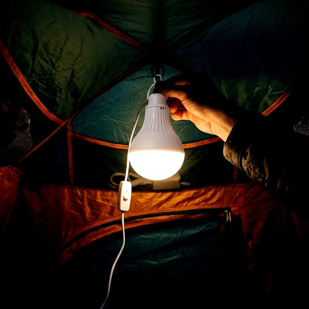 Rechargeable LED Camping Light Bulb, USB Hanging Tent Lantern for Outdoor & Outages
