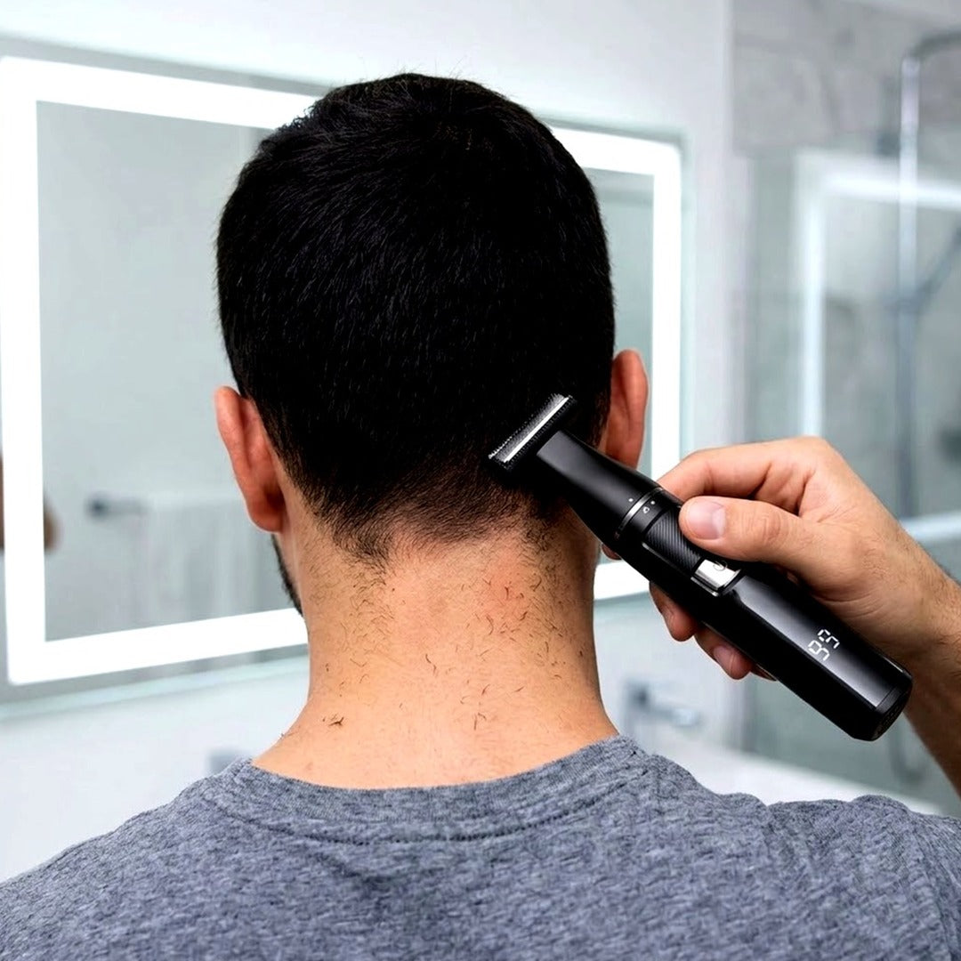 Sybler 5-in-1 Electric Razor for Men, Rechargeable Rotary Shaver & Beard Trimmer Kit