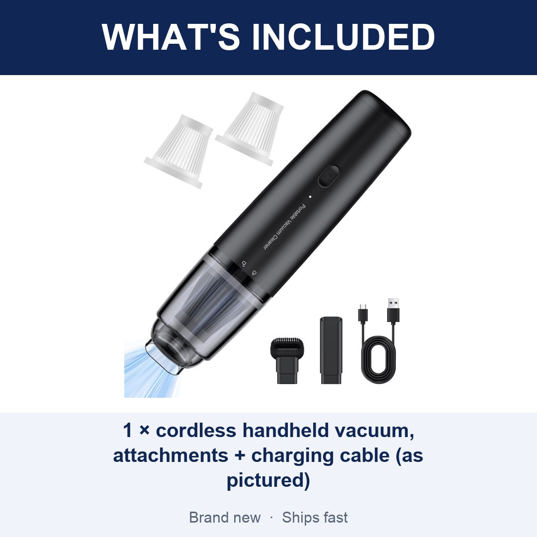 Cordless Handheld Car Vacuum, 13000Pa Rechargeable Mini Vacuum Cleaner for Car & Desk