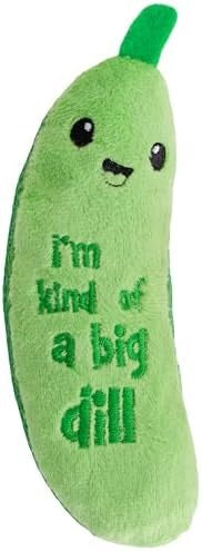 Catstages Crunchy Pickle Kicker Cat Toy, Catnip and Dental Mesh, 6.5 Inch