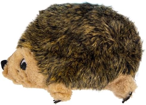 Outward Hound Hedgehogz Plush Dog Toy, Medium 9 in Squeaky Grunting Hedgehog Toy