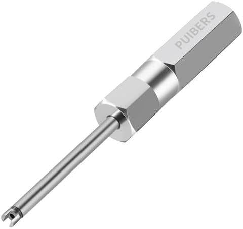 Schrader Valve Core Removal Tool, 4 Inch Stainless Steel Tire Valve Stem Puller