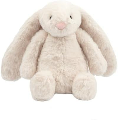 Best Pet Supplies Bunny Buddy Squeaky Plush Dog Toy, Beige, Medium