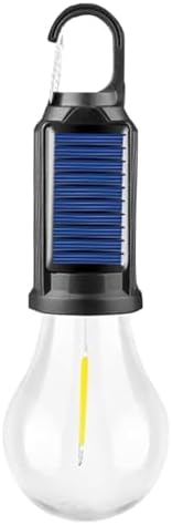Solar Camping Lantern, USB Rechargeable LED Tent Light, Waterproof Outdoor Hanging Lamp