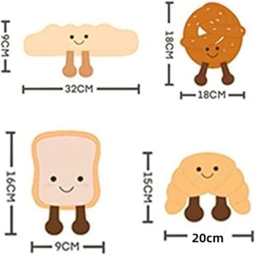 Croissant Plush Bread Pillow Toy, Soft Food Stuffed Animal Gift