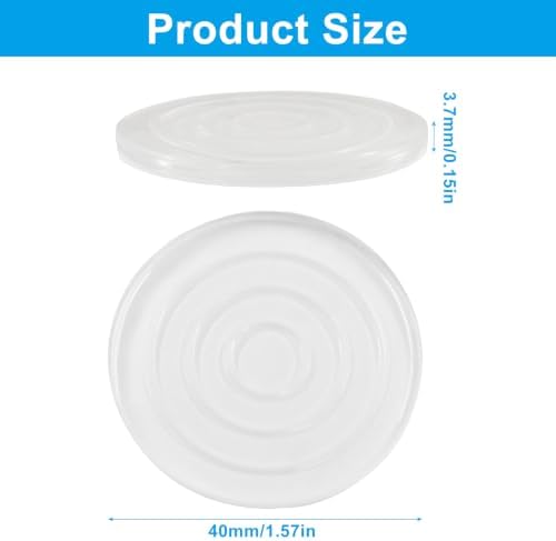 4-Pack Non-Slip Silicone Pads, 1.6 Inch Round Self-Adhesive Feet for Furniture and Cutting Boards