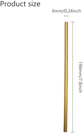 100-Pack Kraft Paper Straws, 7.75 Inch Biodegradable Drinking Straws