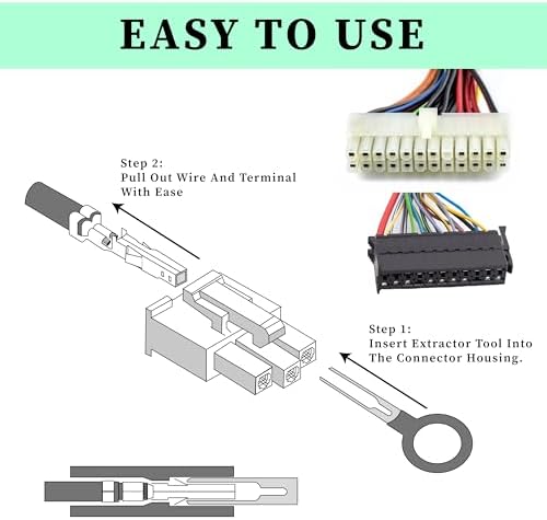 41-Piece Terminal Removal Tool Kit, Electrical Connector Depinning Pin Extractor Set