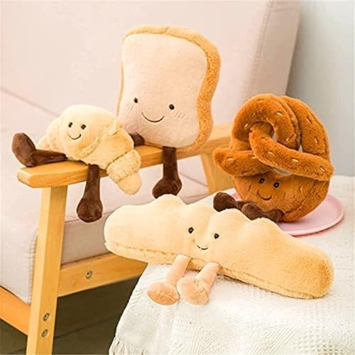 Croissant Plush Bread Pillow Toy, Soft Food Stuffed Animal Gift