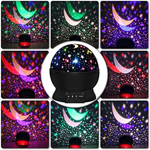 Star Projector Night Light for Kids, Rotating Starry Sky Galaxy Lamp for Bedrooms