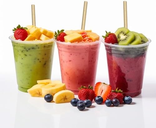 100-Pack Kraft Paper Straws, 7.75 Inch Biodegradable Drinking Straws