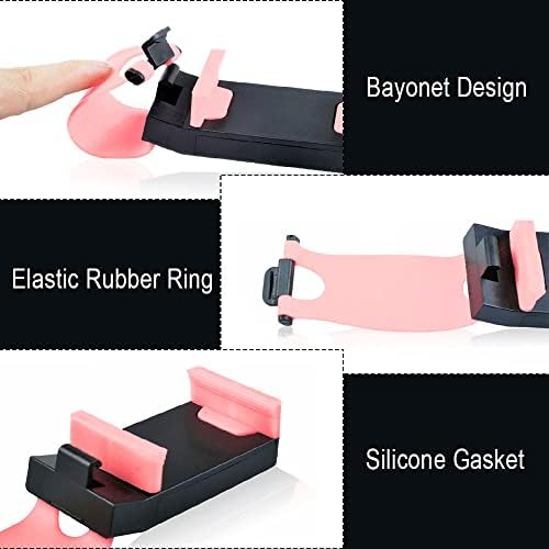 Car Steering Wheel Phone Holder, Universal Clip-On Mount for Smartphones up to 6.7 in