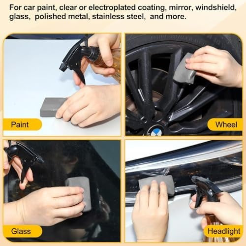 Car Clay Bar 4-Pack, 4 x 100g Detailing Clay for Paint, Glass and Chrome