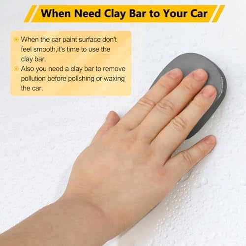 Car Clay Bar 4-Pack, 4 x 100g Detailing Clay for Paint, Glass and Chrome