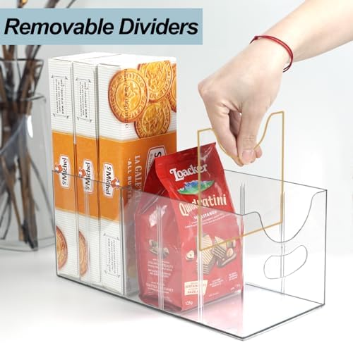 Clear Acrylic Organizer, 5-Compartment Belt Storage Holder for Closet or Pantry