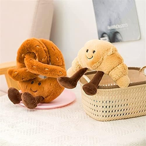 Croissant Plush Bread Pillow Toy, Soft Food Stuffed Animal Gift