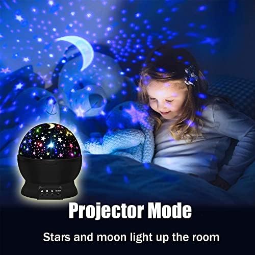 Star Projector Night Light for Kids, Rotating Starry Sky Galaxy Lamp for Bedrooms