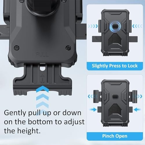 Bike Phone Holder, Handlebar Phone Mount for Bikes, Scooters and Motorcycles
