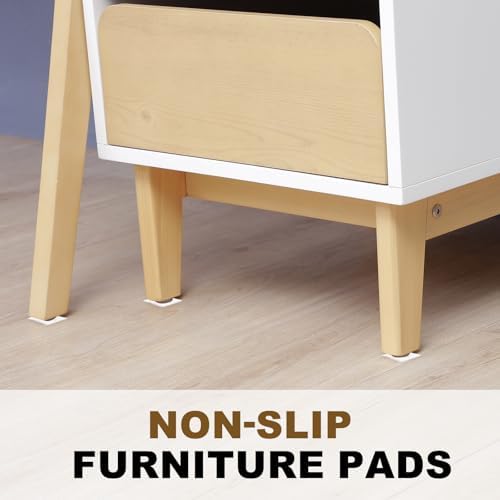 4-Pack Clear Silicone Furniture Pads, 2.4 Inch Square Non-Slip Self-Adhesive Feet