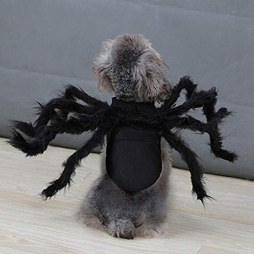 Spider Halloween Costume for Small Dogs and Cats, Felt with 8 Furry Legs