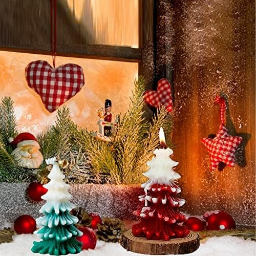 3D Christmas Tree Silicone Candle Mold for Soap, Resin and Epoxy Crafts