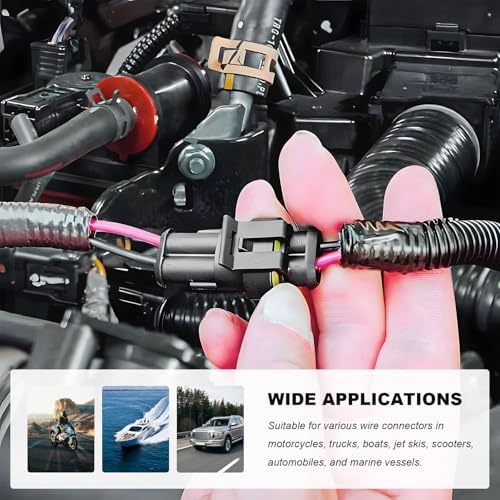 352-Piece Waterproof Automotive Electrical Connector Kit, 1 2 3 4 Pin, 20-16 AWG