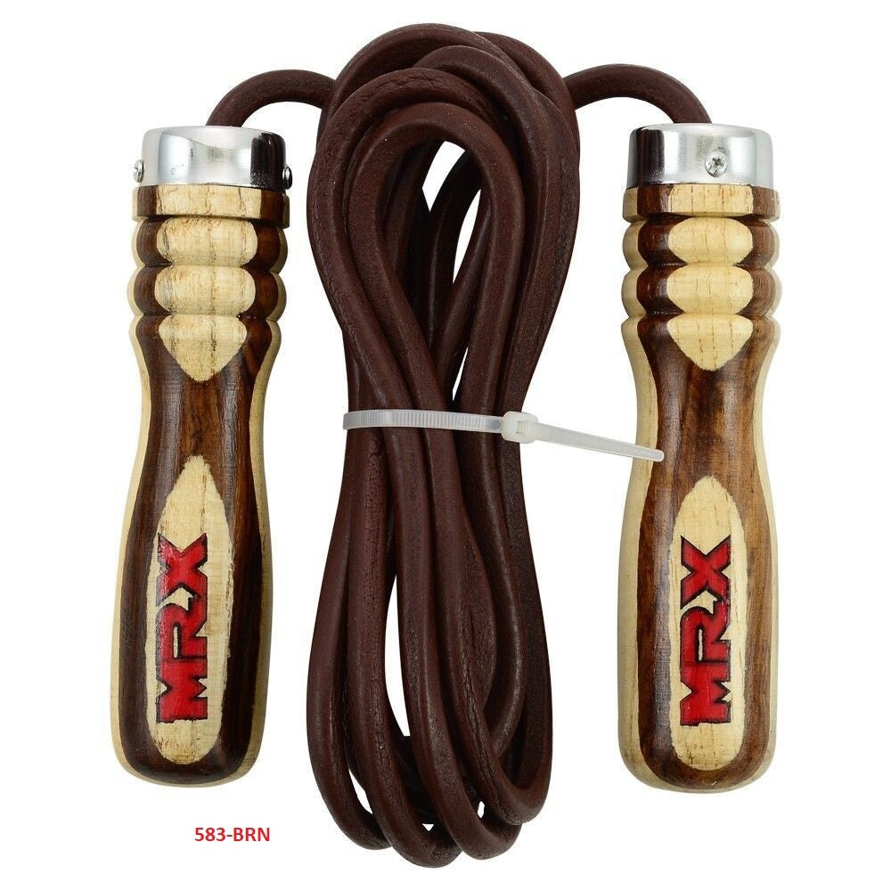 Strength & Cardio Kit: 5 Heavy Duty Loop Resistance Bands + MRX Weighted Jump Rope