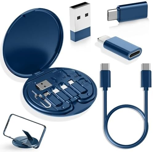 Multi USB Charger Adapter Kit, USB-C, Micro-USB, 8-Pin & USB-A Charge/Data Tips