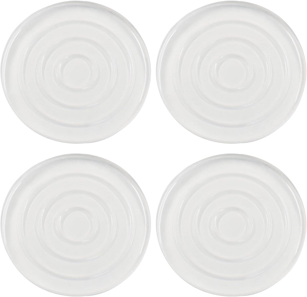 4-Pack Non-Slip Silicone Pads, 1.6 Inch Round Self-Adhesive Feet for Furniture and Cutting Boards