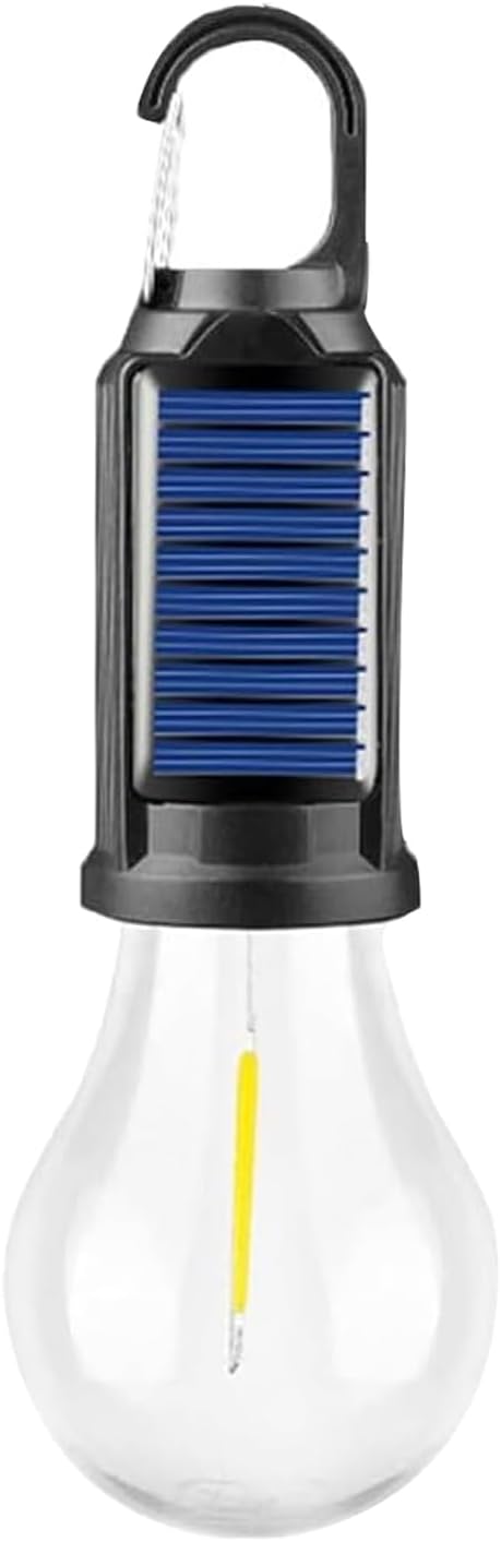 Solar Camping Lantern, USB Rechargeable LED Tent Light, Waterproof Outdoor Hanging Lamp