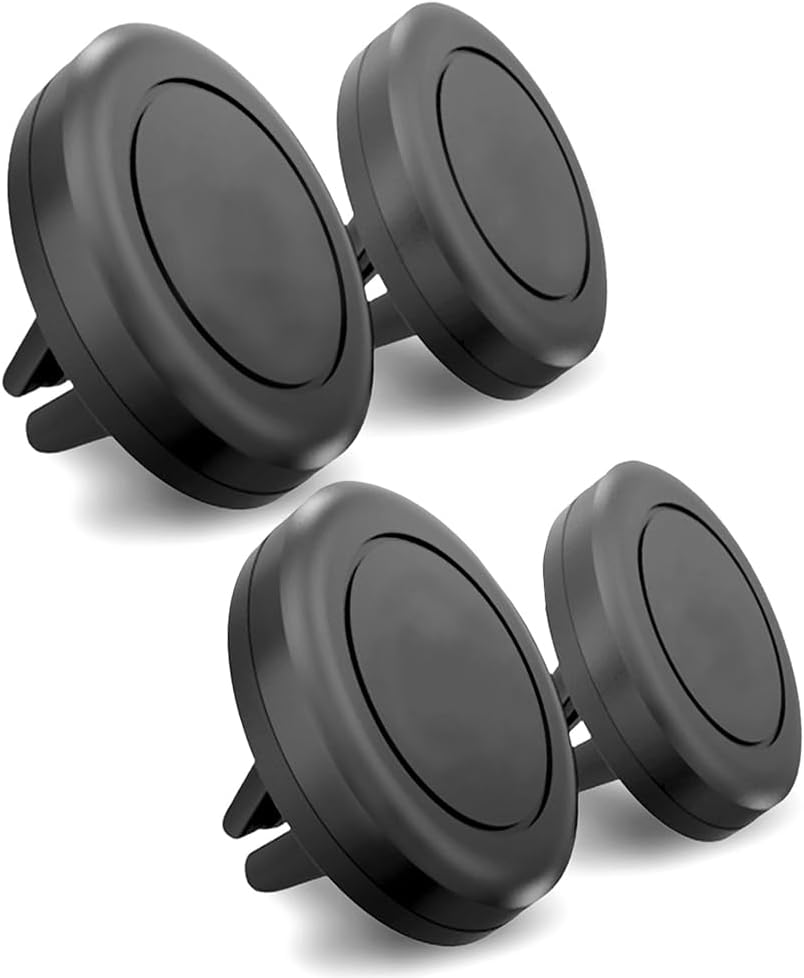 4-Pack Magnetic Air Vent Car Phone Mounts, 360 Degree Rotating Universal Holders
