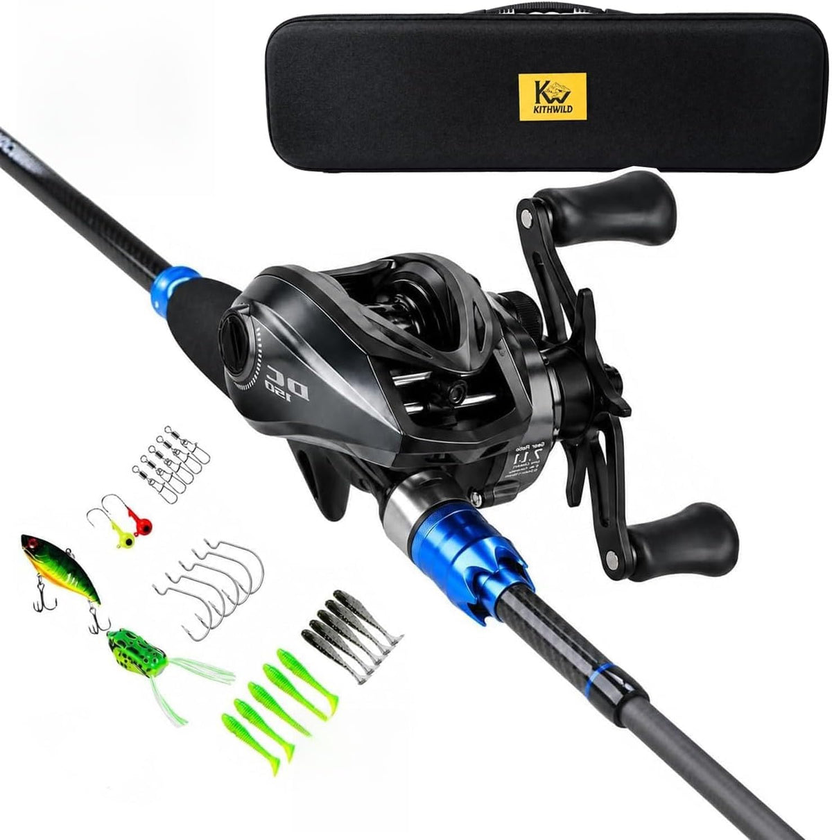 Kithwild DC baitcasting combo travel kit