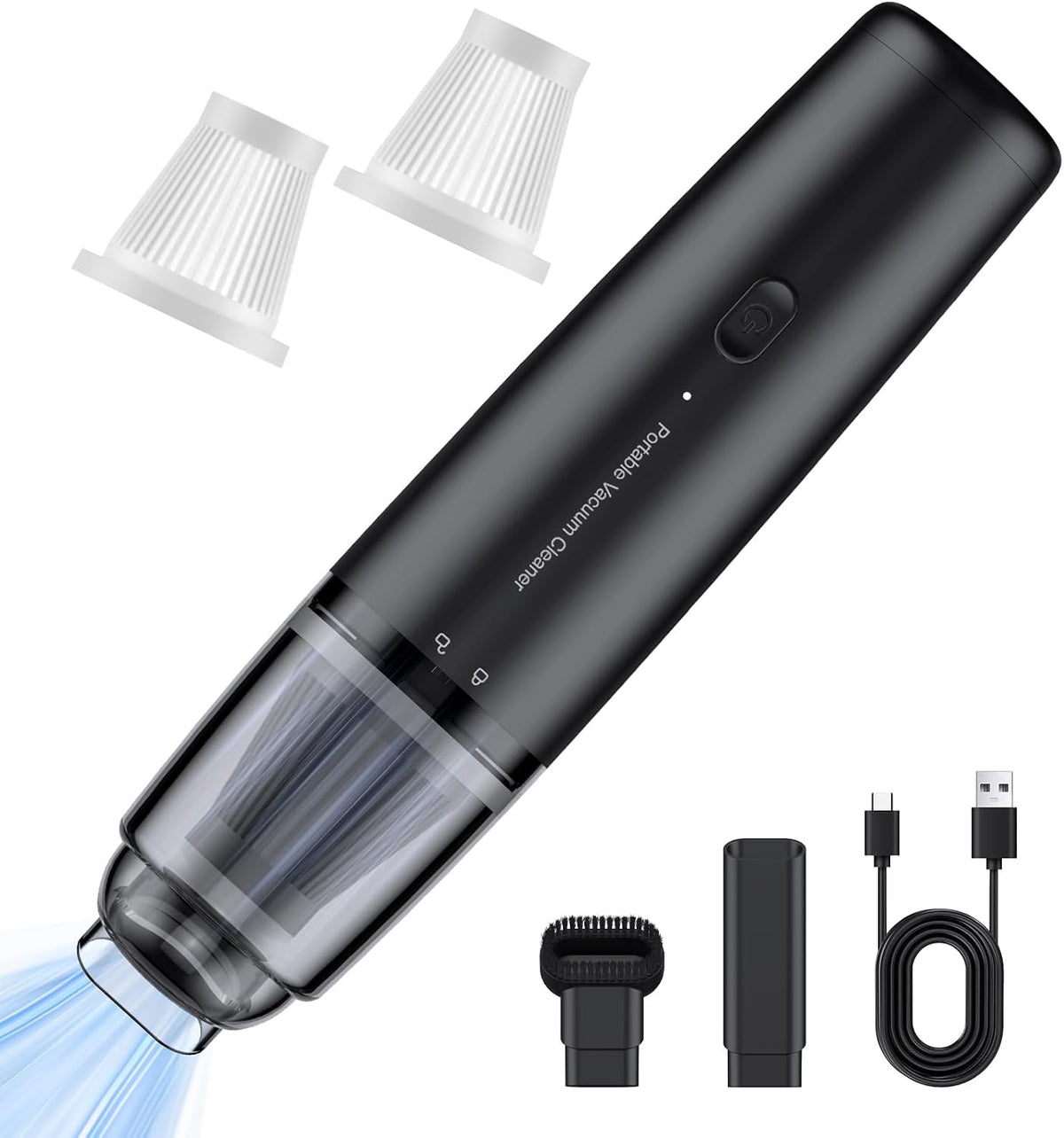 Cordless Handheld Car Vacuum, 13000Pa Rechargeable Mini Vacuum Cleaner for Car & Desk