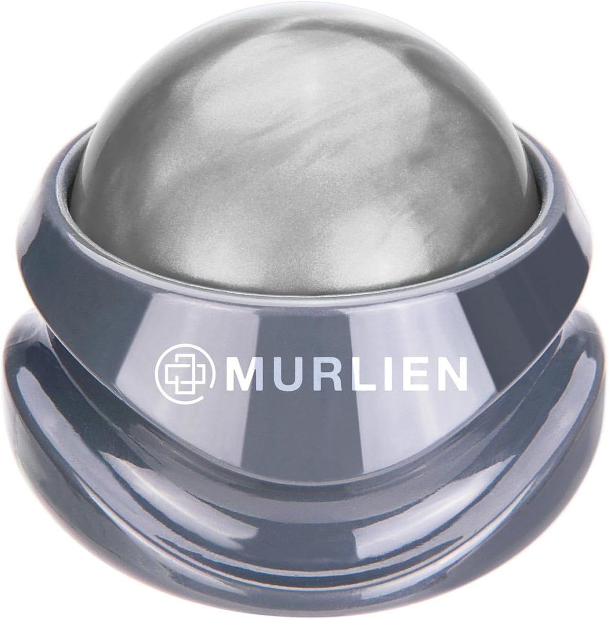 Manual Massage Roller Ball, Stainless Steel Ball in Gray Base, Handheld Massager