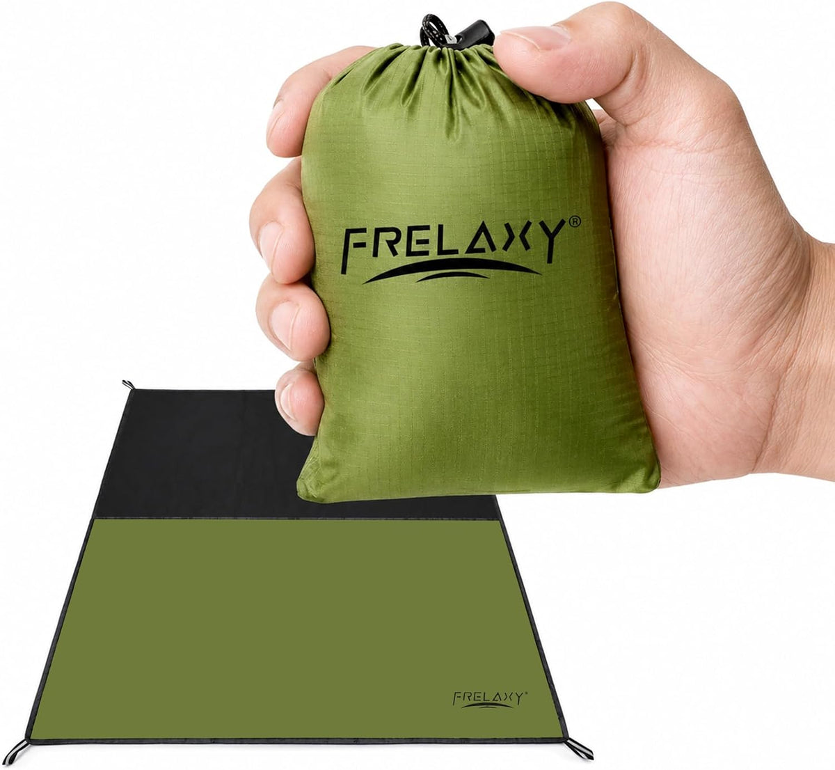 Waterproof Pocket Picnic Blanket, Compact 28 x 47 Inch Beach and Festival Mat