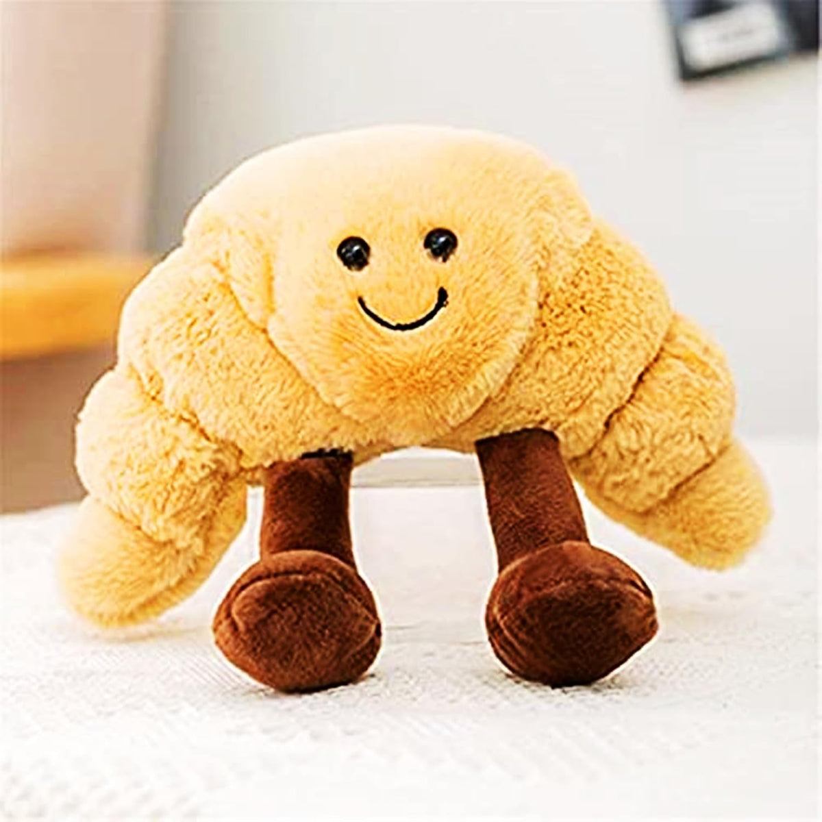 Croissant Plush Bread Pillow Toy, Soft Food Stuffed Animal Gift