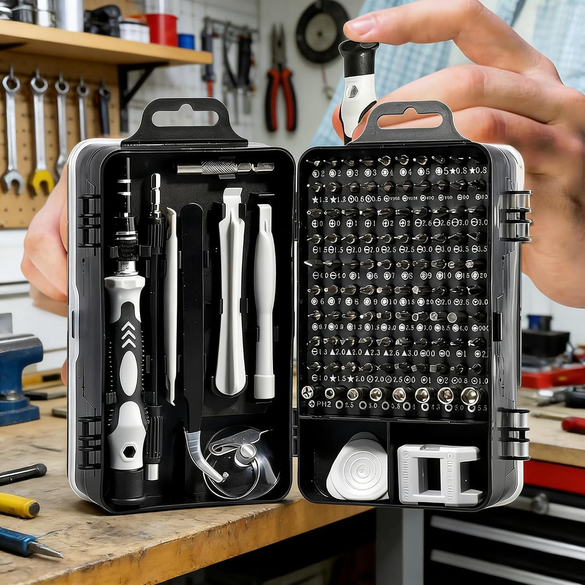 115-in-1 Precision Screwdriver Set, Magnetic Repair Kit for Phones & Laptops