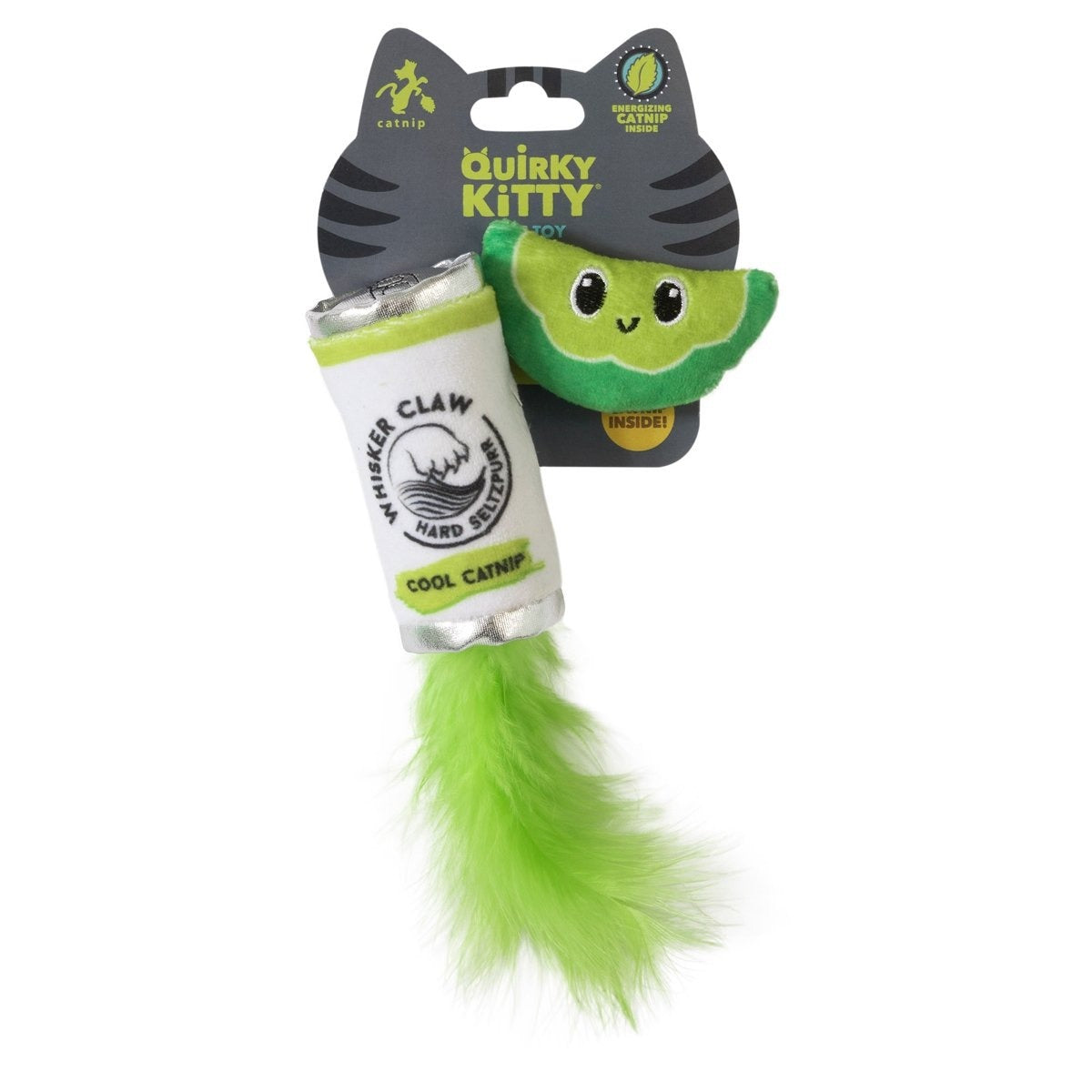 4-Piece Catnip Cat Toy Bundle Lot - Quirky Kitty Whisker Claw + House Plant Toys