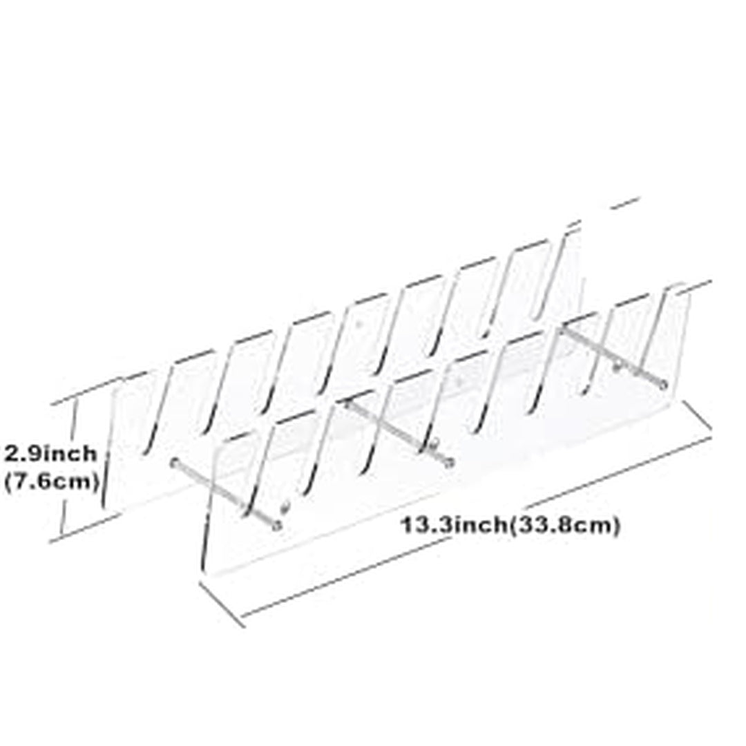 2-Pack Clear Acrylic Hat Organizers for Baseball Caps, Display Racks